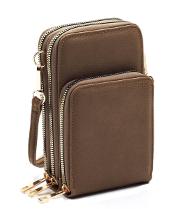 Crossbody Cell Phone Bag AD081 TAUPE